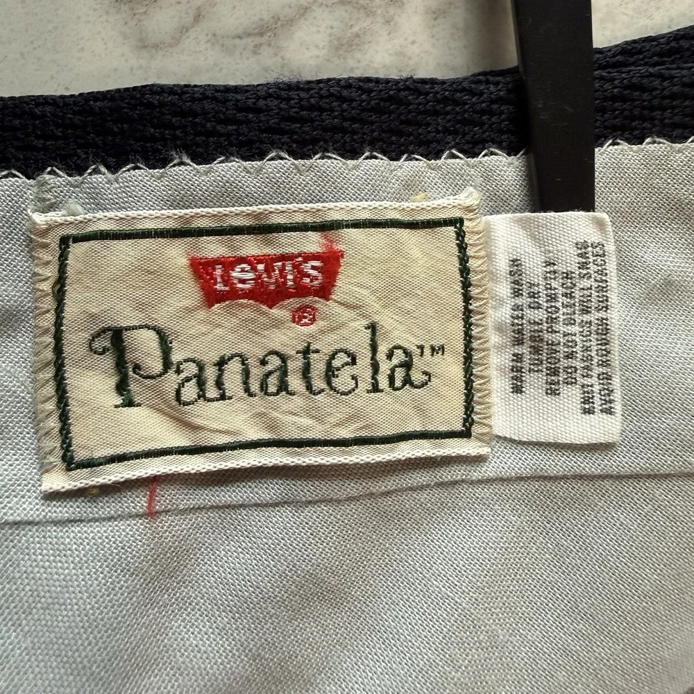 VTG 1970s Levi's Panatela Navy Blue Dress Shorts 34 x 7
